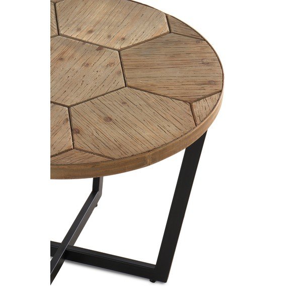 Kavna mizica s črno železno konstrukcijo Geese Honeycomb, ⌀ 59 cm-image-3