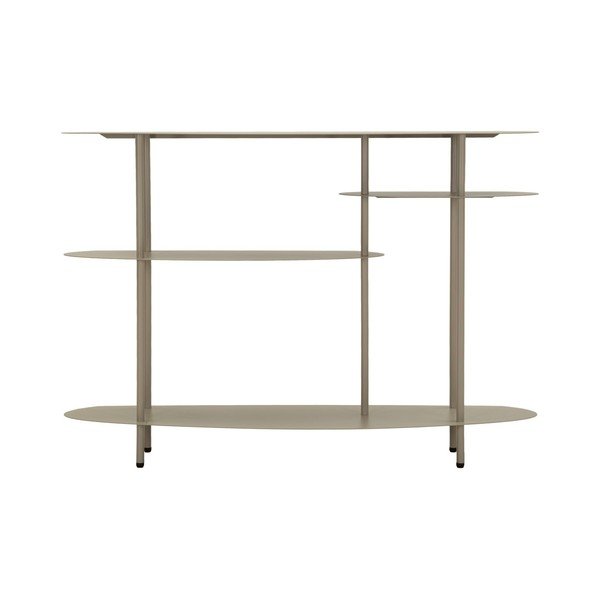 Sivo-bež kovinska stranska mizica 34x118 cm Saturn – Mauro Ferretti-image-4