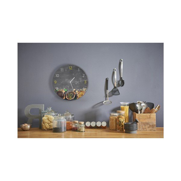 Stenska ura Styler Glassclock Tea, ⌀ 30 cm-image-1