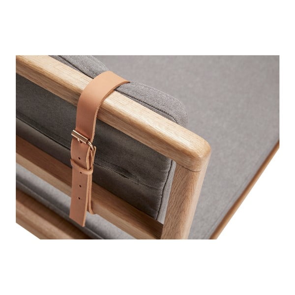 Klop z blazino Hübsch Oak Bench-image-3