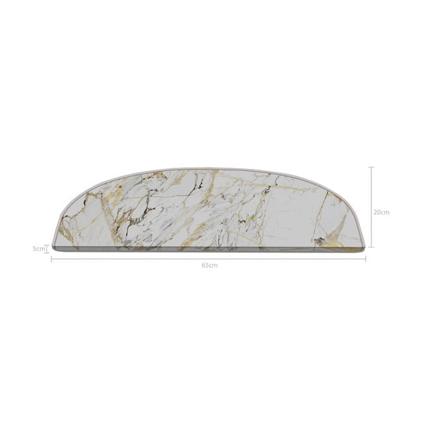 Beli komplet preprog za stopnice 16 ks 20x65 cm Marble Art – Vitaus-image-2