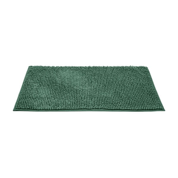 Temno zelena tekstilna kopalniška preproga 50x80 cm Chenille – Allstar