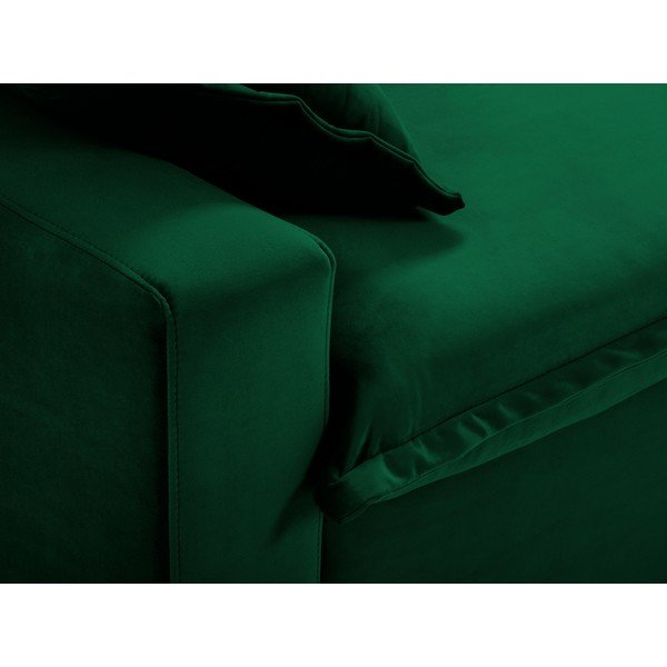 Temno zelena raztegljiva zofa Kooko Home Mezzo-image-1