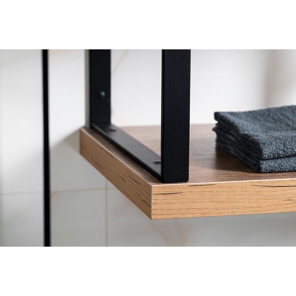 Črna jeklena podpora za pult 49x4 cm – Sapho-image-2