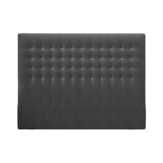 Temno sivo žametno vzglavje Windsor & Co Sofas Apollo, 160 x 120 cm
