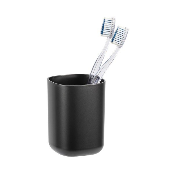 Črna skodelica za zobno ščetko Wenko Davos-image-1