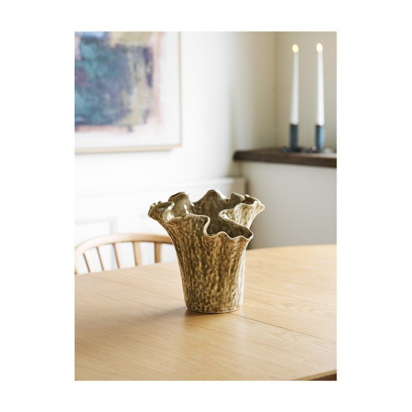 Sivo-bež keramična vaza (višina 23,5 cm) – House Nordic-image-1