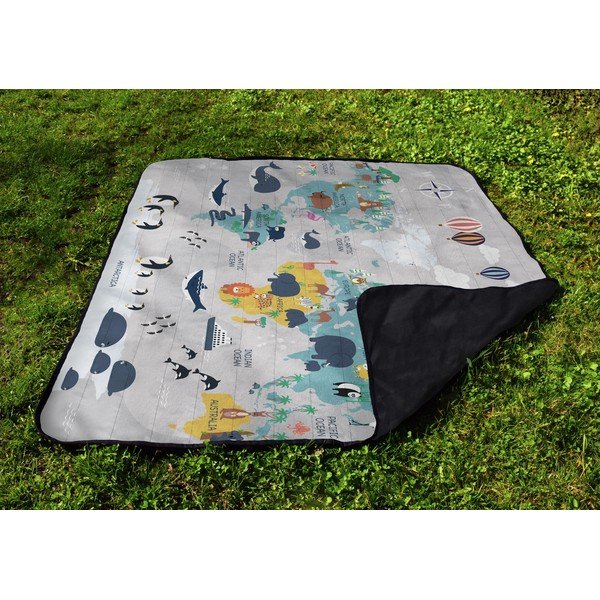 Odeja iz mikrovlaken za piknik 145x180 cm Travel Around The World – Butter Kings-image-3