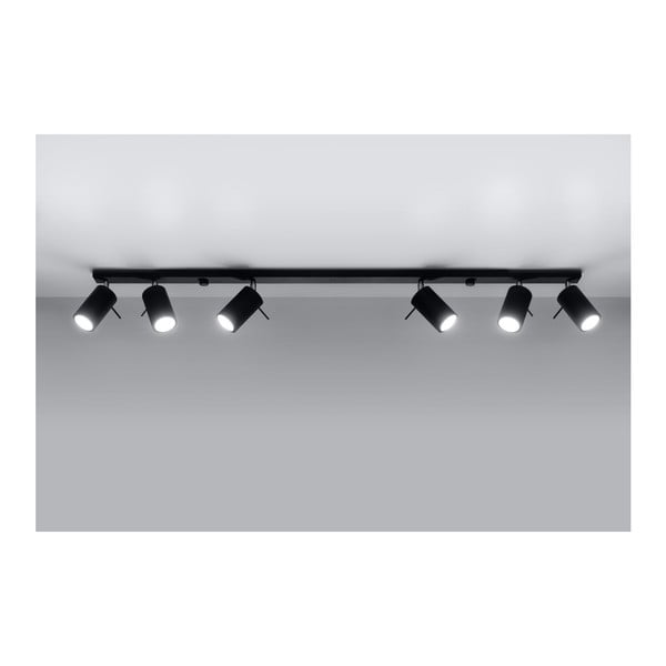 Črn stropni reflektor Sollux Etna 6L-image-4