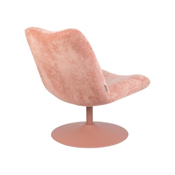 Rožnat žameten fotelj Bubba – Zuiver-image-4