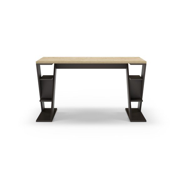 Pisalna miza z mizno ploščo v hrastovem dekorju 60x137 cm Butterfly – Marckeric