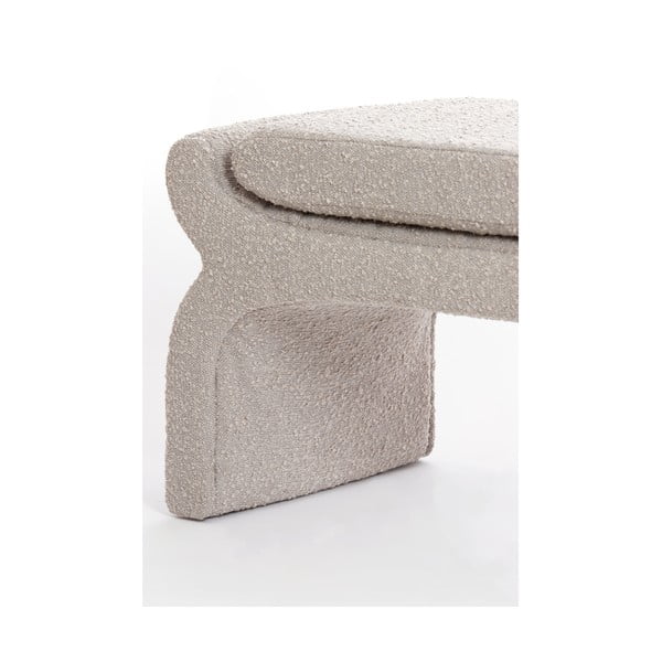 Bež klop iz tkanine bouclé Nafya – Light & Living-image-4