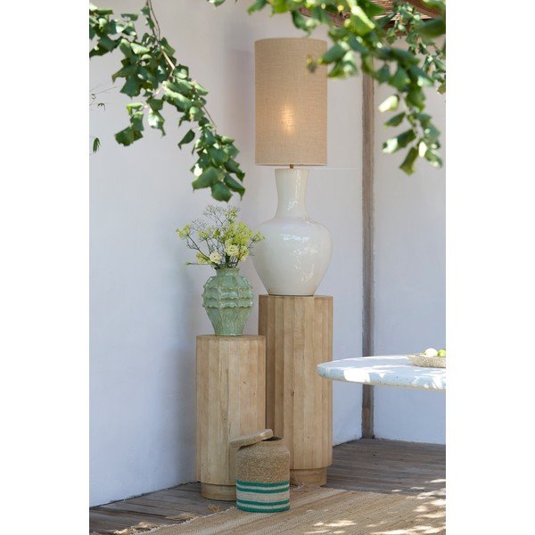 Okrogla stranska mizica iz masivnega manga ø 35 cm Ellena – Light & Living-image-1