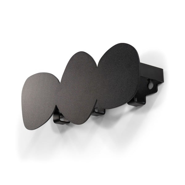 Črn kovinski stenski obešalnik 35 cm Tumulo – Spinder Design-image-2