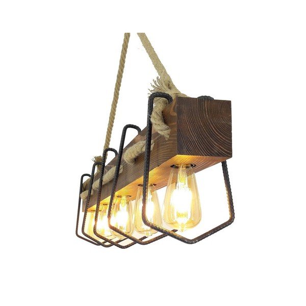 Viseča svetilka iz borovega lesa Jason-image-1
