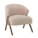 Bež fotelj iz tkanine bouclé Camino – Bloomingville