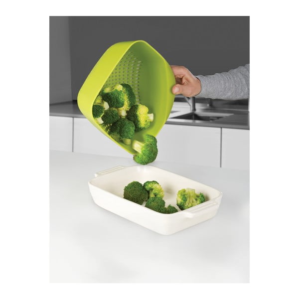 Veliko zeleno kockasto cedilo Joseph Joseph Square Colander-image-2