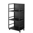 Črn kovinski regal na koleščkih 42x84,5x32 cm Tower – YAMAZAKI