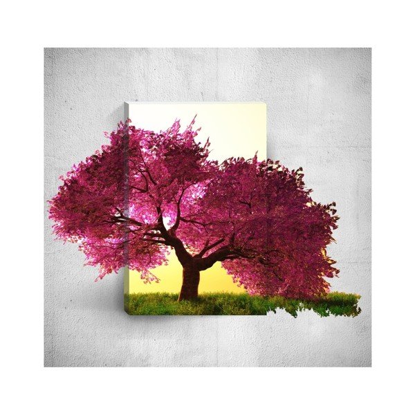 3D stenska slika Mosticx Vijolično drevo, 40 x 60 cm