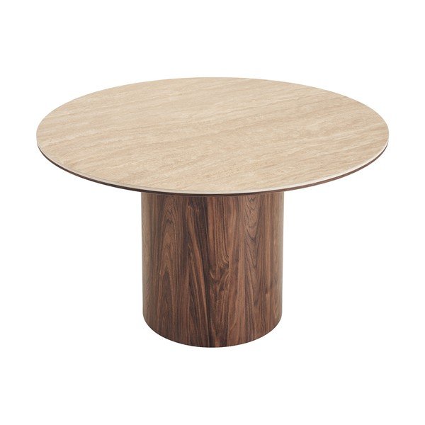 Okrogla jedilna miza s keramično ploščo ø 120 cm Delphi – House Nordic-image-3