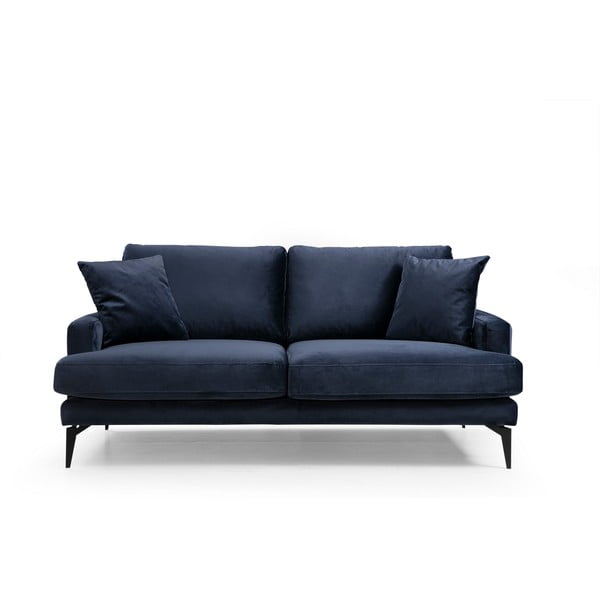Temno modra sedežna garnitura 175 cm Papira – Balcab Home