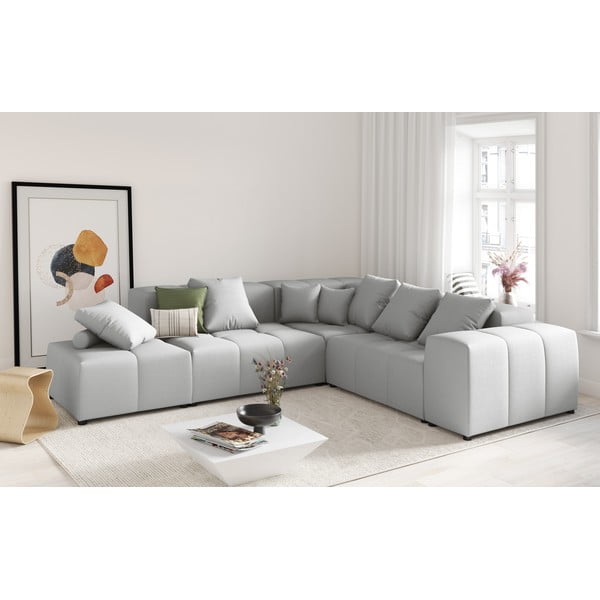 Siva blazina za modularni kavč Rome - Cosmopolitan Design -image-4