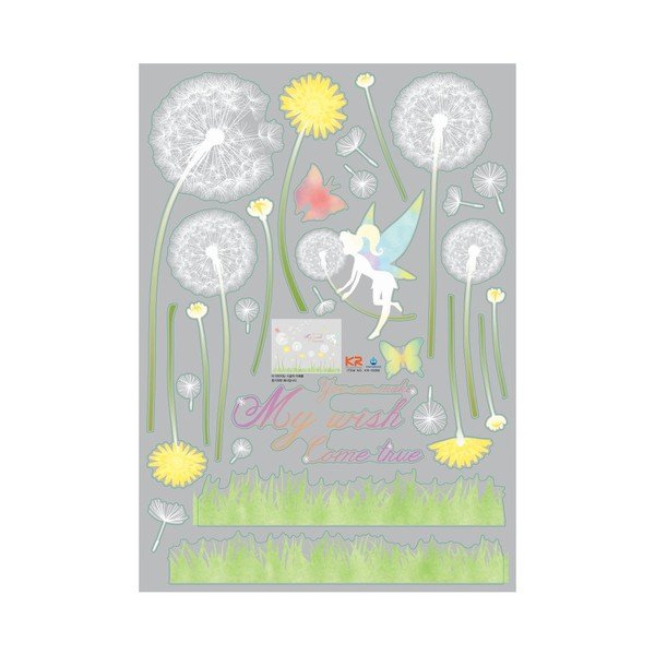 Komplet stenskih nalepk Ambiance Dandelion in Little Fairy-image-2