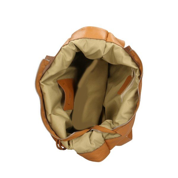 Konjak rjava usnjena torbica Chicca Borse Crispy-image-2