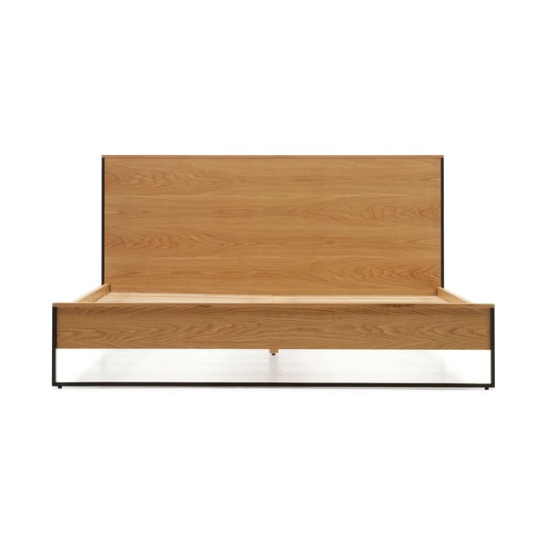 Zakonska postelja z letvenim dnom v naravni barvi 160x200 cm Taiana – Kave Home-image-2