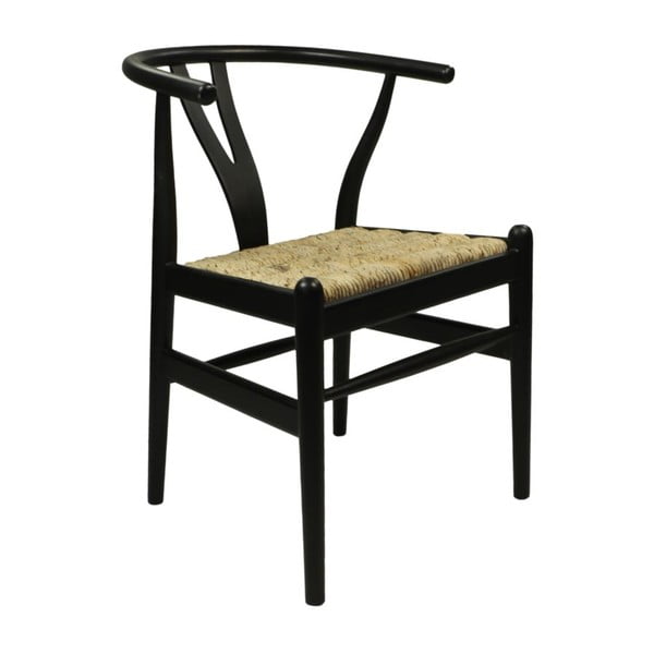 Črni mahagonijev jedilni stol Wishbone - HSM collection-image-2