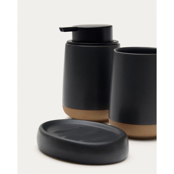 Temno siv keramičen podstavek za milo Silma – Kave Home-image-3
