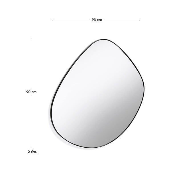 Stensko ogledalo 93x90 cm Anera – Kave Home-image-4