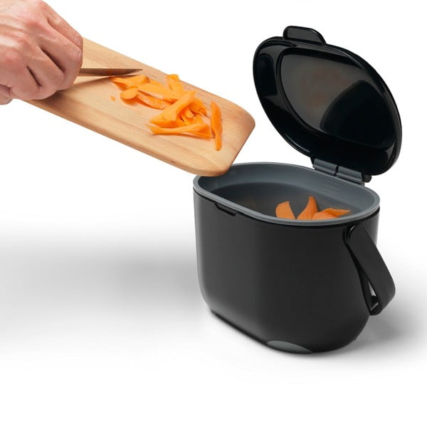 Črno-siv koš za biološke odpadke Addis Caddy, 2,5 l-image-4