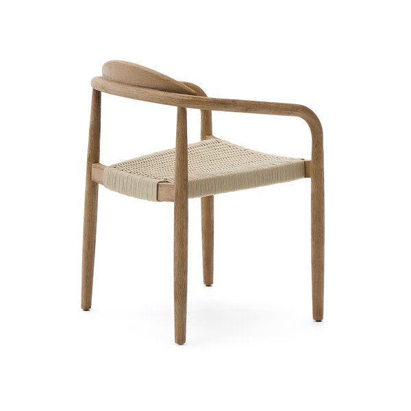 Jedilni stol iz masivnega lesa v bež in naravni barvi Nina – Kave Home-image-4