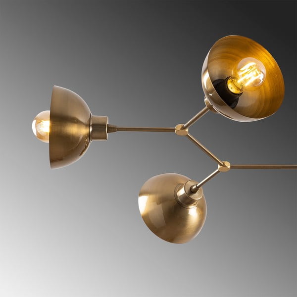 Stropna svetilka v zlati barvi s kovinskim senčilom 52x102 cm Dram – Opviq lights-image-4