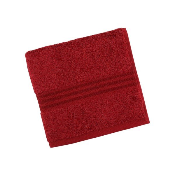 Rdeča bombažna brisača Rainbow Red, 70 x 140 cm-image-1