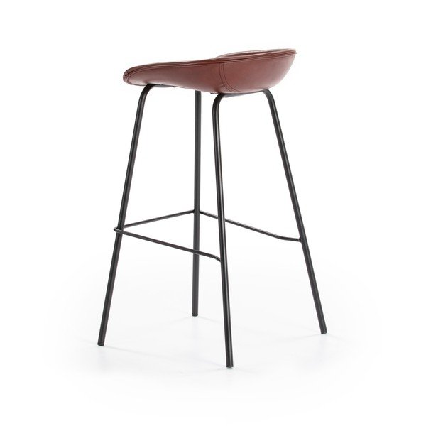 Bordo rdeč barski stolček Marckeric Eddie-image-3