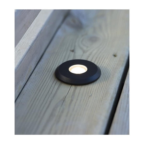 Črna vgradna svetilka Markslöjd Garden 24 Decklight, ø 60 mm-image-1