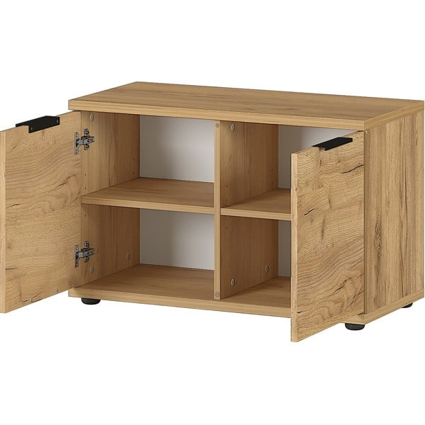 Omara za čevlje v hrastovem dekorju s klopjo Fremont - Germania-image-2