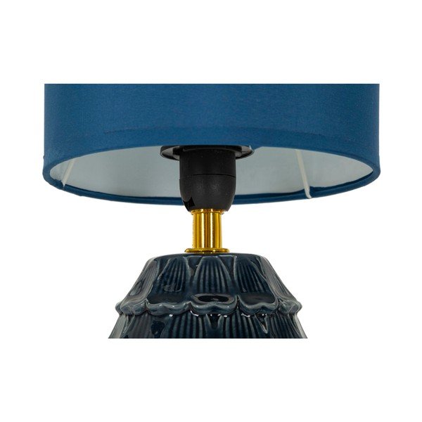 Modra keramična namizna svetilka s tekstilnim senčilom (višina 30,5 cm) Pigny – Mauro Ferretti-image-4