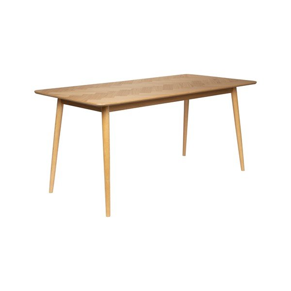 Jedilna miza v hrastovem dekorju 90x180 cm Fabio – White Label-image-3