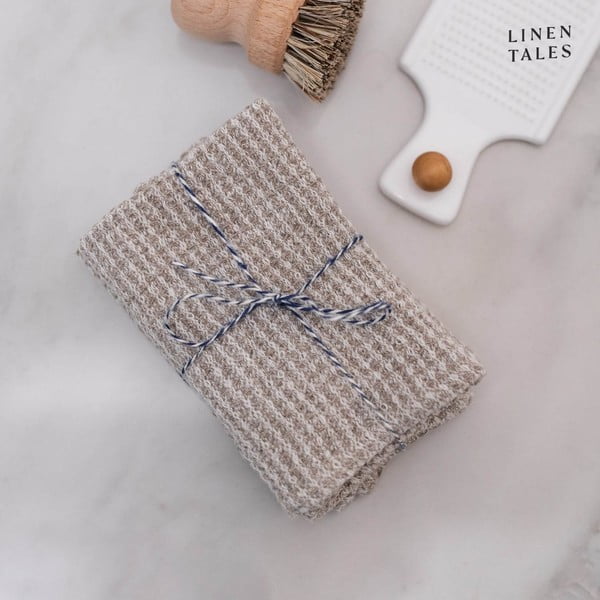 Lanene kuhinjske krpe v kompletu 2 ks 26x26 cm – Linen Tales-image-4