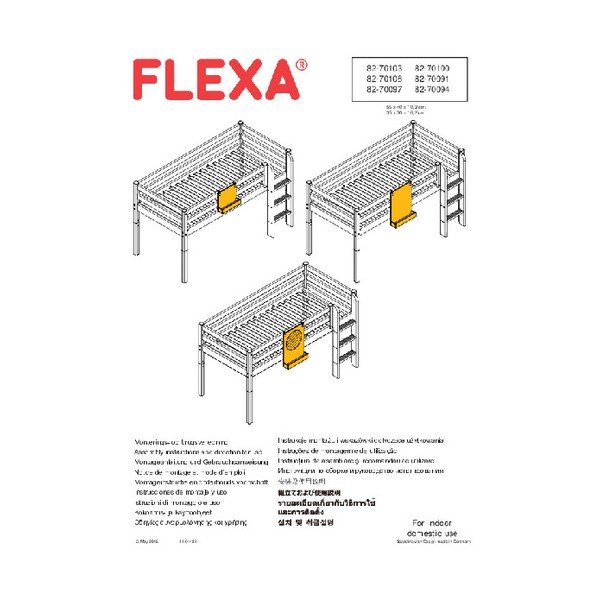 Črna obešalna deska za otroško posteljo Flexa Classic-image-1