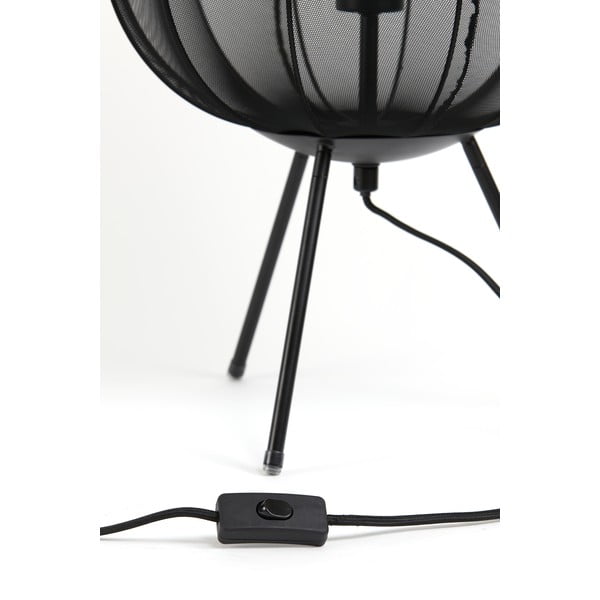 Črna namizna svetilka (višina 60 cm) Plumeria - Light & Living-image-3