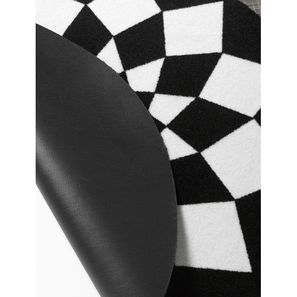 Preproga Deko - črna geometrija, 100 cm-image-3