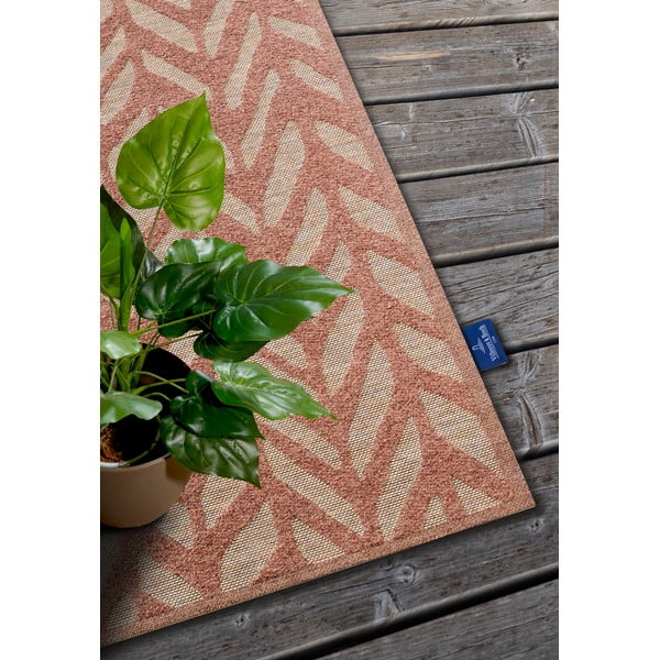 Opečnato oranžna zunanja preproga iz recikliranih vlaken 200x290 cm Georgette – Villeroy&Boch-image-2