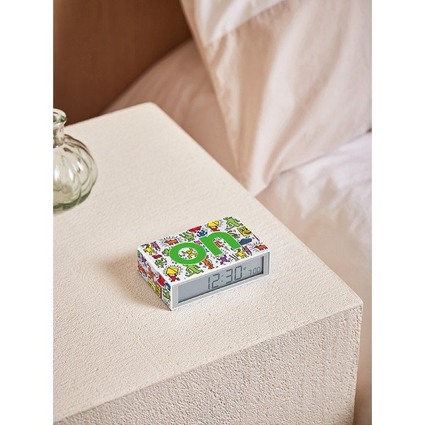 Digitalna namizna budilka Flip+ Lexon x Keith Haring - Happy – Lexon-image-1