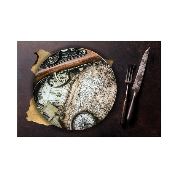 Keramični krožnik Potovanje, ⌀ 25 cm-image-1