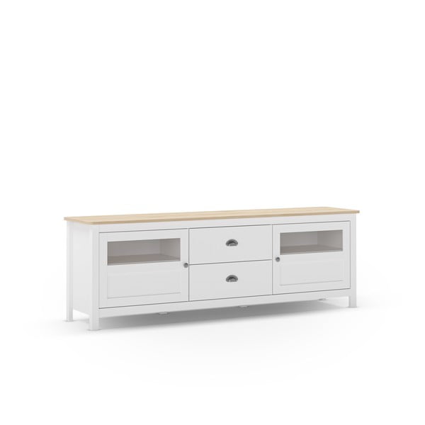 Bela TV omarica iz masivnega bora 180x59 cm Misti – Marckeric-image-4