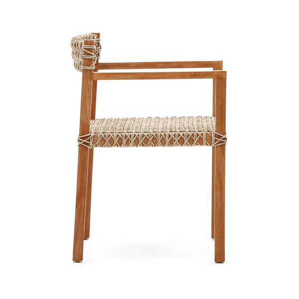 Vrtni stoli v kompletu 2 ks iz masivnega lesa/iz ratana v naravni barvi Giverola – Kave Home-image-2